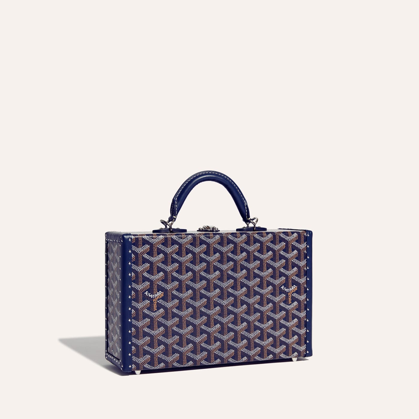 Goyard Grand Hôtel Trunk Bag Navy Blue - Image 1